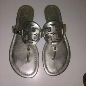 Tory Burch Miller sandals in gold